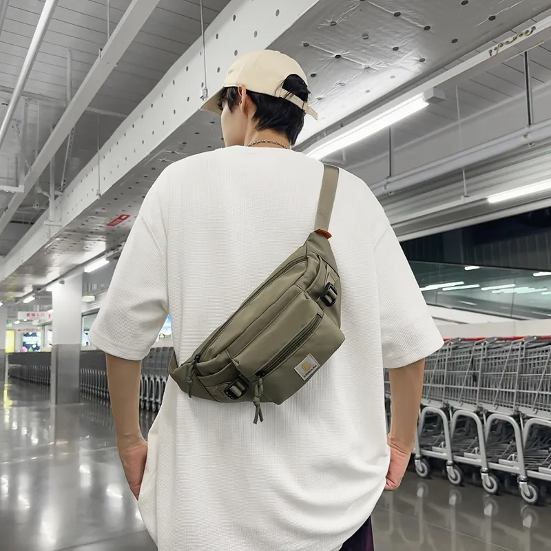 OUZIHUANG Nylon Sling Bag Unisex Multicolor-7