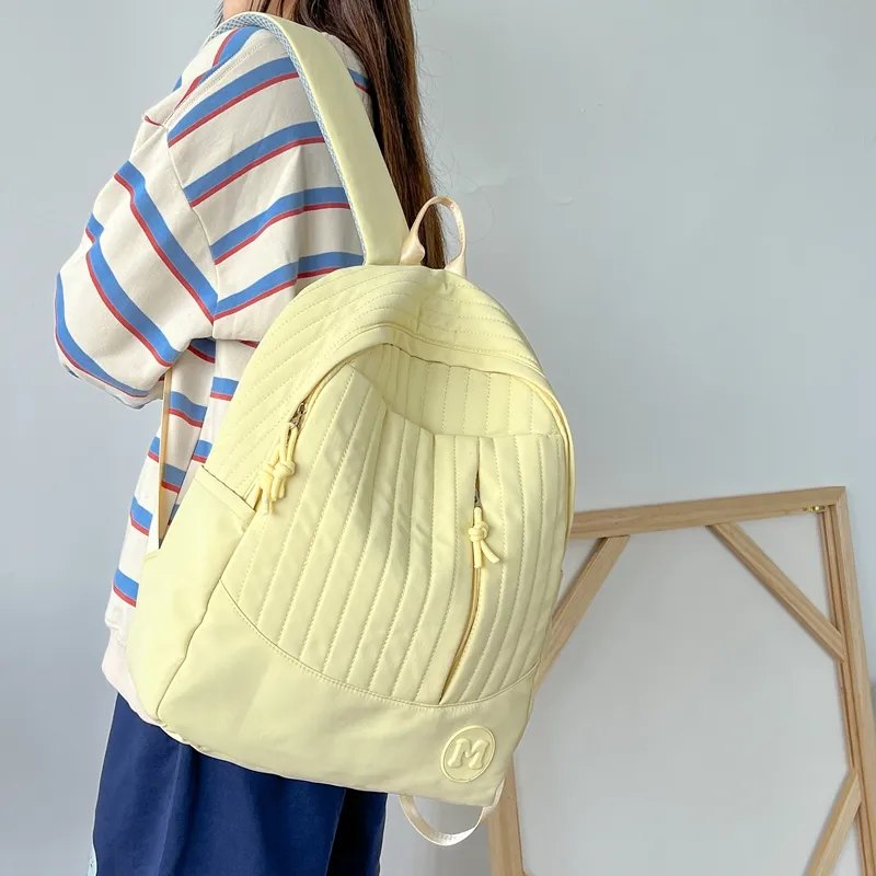 Deli Bear Nylon Fabric Backpack Regular Unisex Multicolor-6