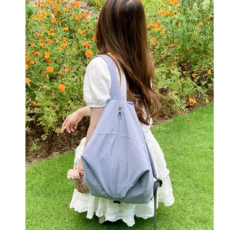 Tong Tong Rabbit Washed Cloth Backpack Unisex Multicolor-8