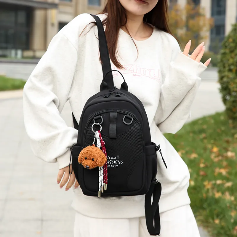 Tong Tong Rabbit Oxford Backpack Unisex Black/Green/Red/Beige-1