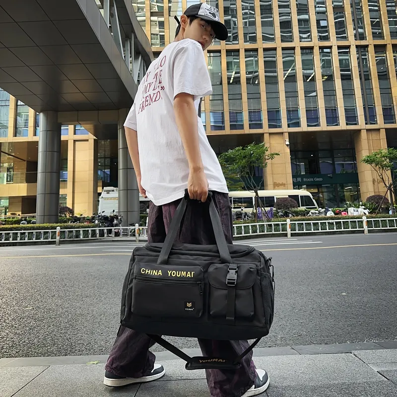 Deli Bear Nylon One Shoulder Travel Bag Unisex Multicolor-2