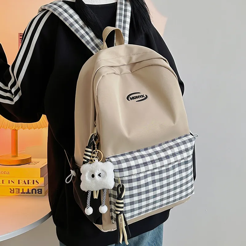 OUZIHUANG Nylon Backpack Women's Multicolor-12
