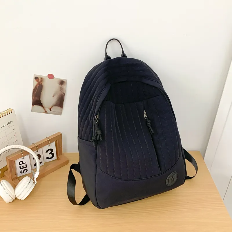 Deli Bear Nylon Fabric Backpack Regular Unisex Multicolor-31