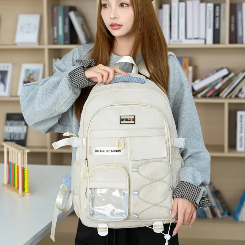 Tong Tong Rabbit Polyester Backpack Women's Multicolor-10