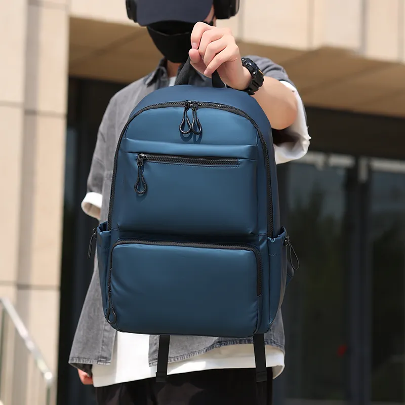 Tong Tong Rabbit Oxford Fabric Backpack Men's Black/Gray/Blue-9