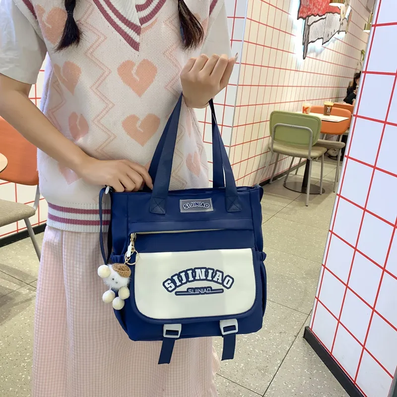 OUZIHUANG Nylon Crossbody Bag Regular Women's Black/Light Blue/Dark Blue/Red/Green/White-5