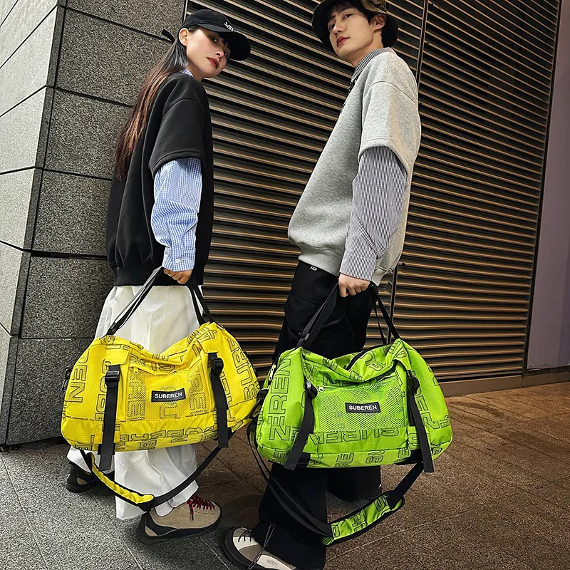 Tong Tong Rabbit Nylon Travel Bag Unisex Multicolor-19