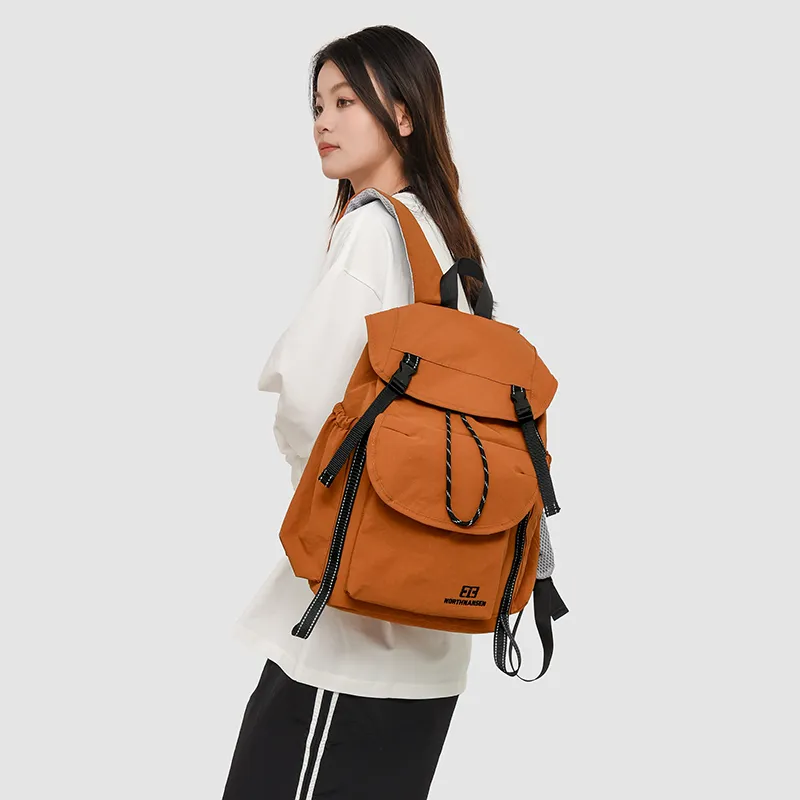 OUZIHUANG Oxford Backpack Regular Unisex Purple/Khaki/Orange/Black-10