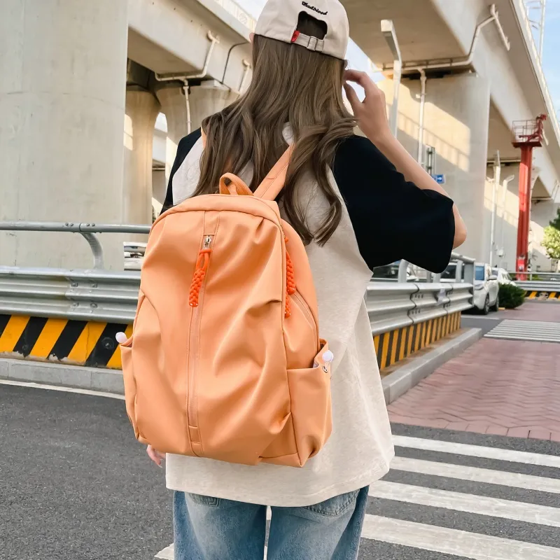 Tong Tong Rabbit Nylon Backpack Large Size Unisex Multicolor-6