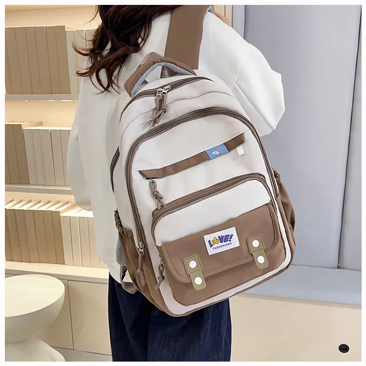 OUZIHUANG Oxford Backpack Women's Purple/Black/Red/Green/Khaki-13