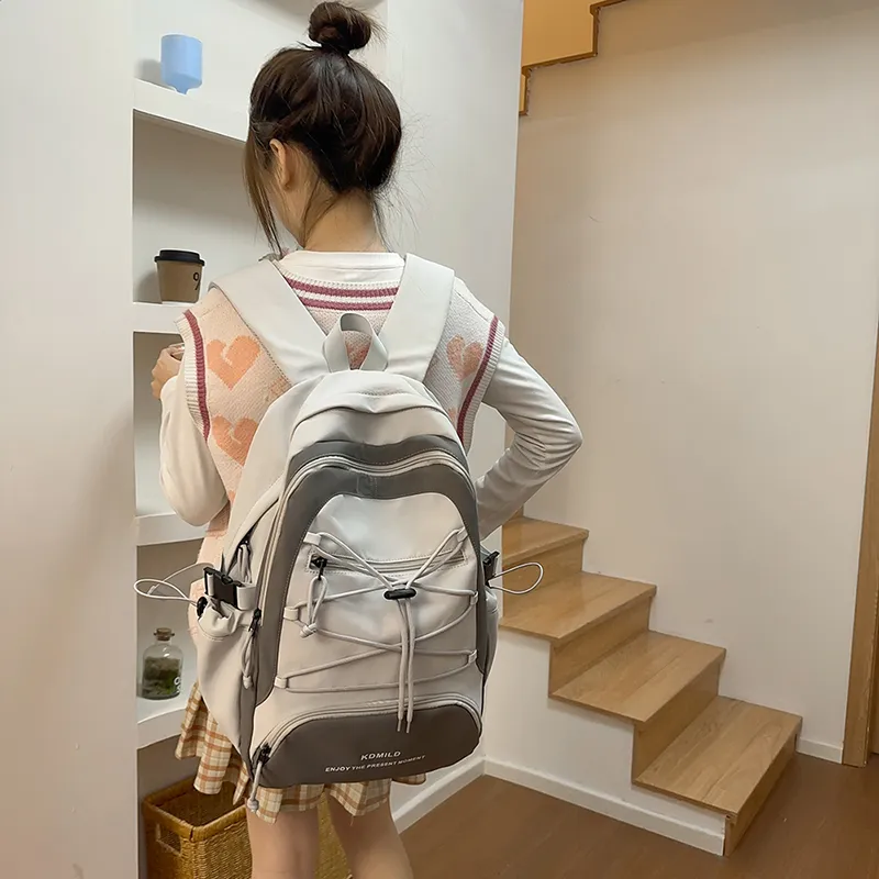 OUZIHUANG Nylon Backpack Unisex Multicolor-14