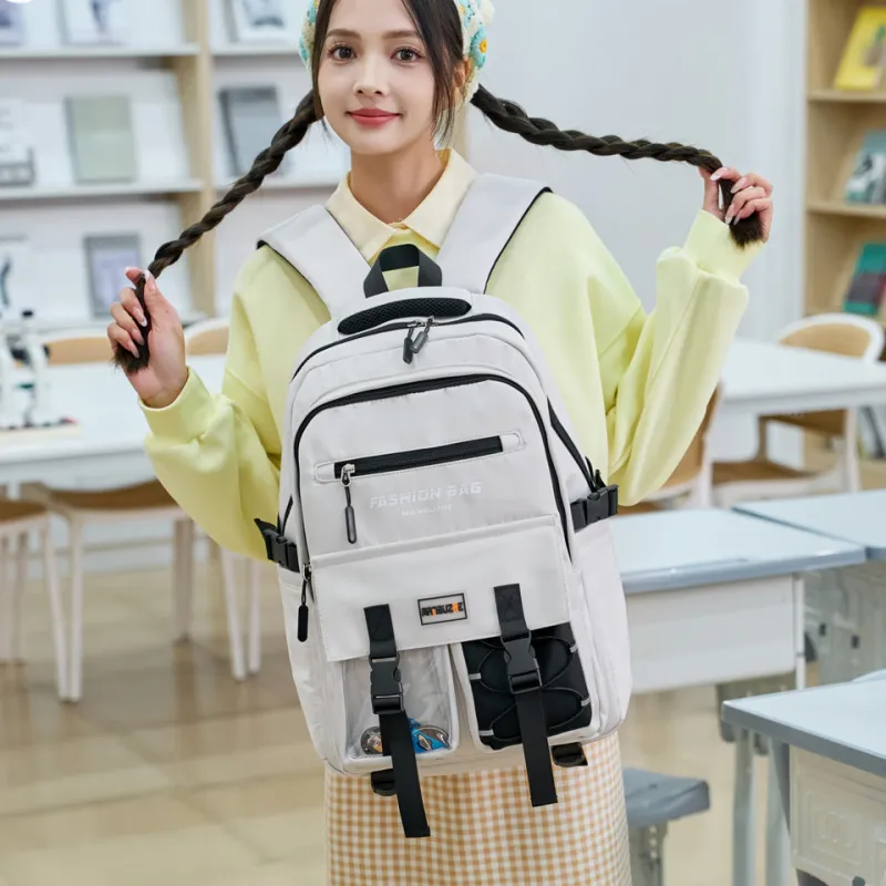 Tong Tong Rabbit Nylon Backpack Unisex Multicolor-12
