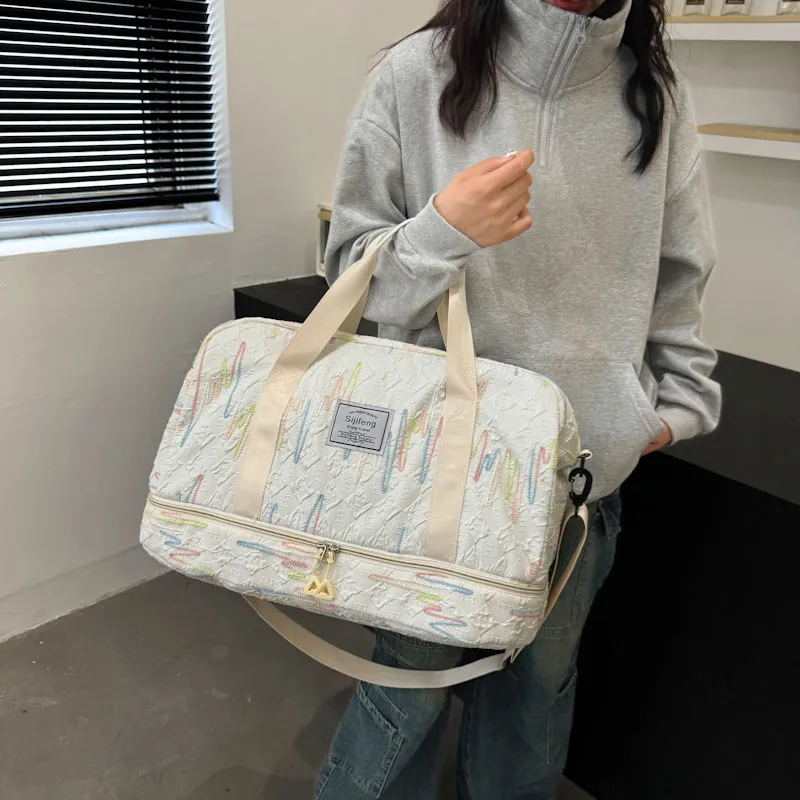 Deli Bear Oxford Crossbody Handbags Regular Women's Multicolor-1