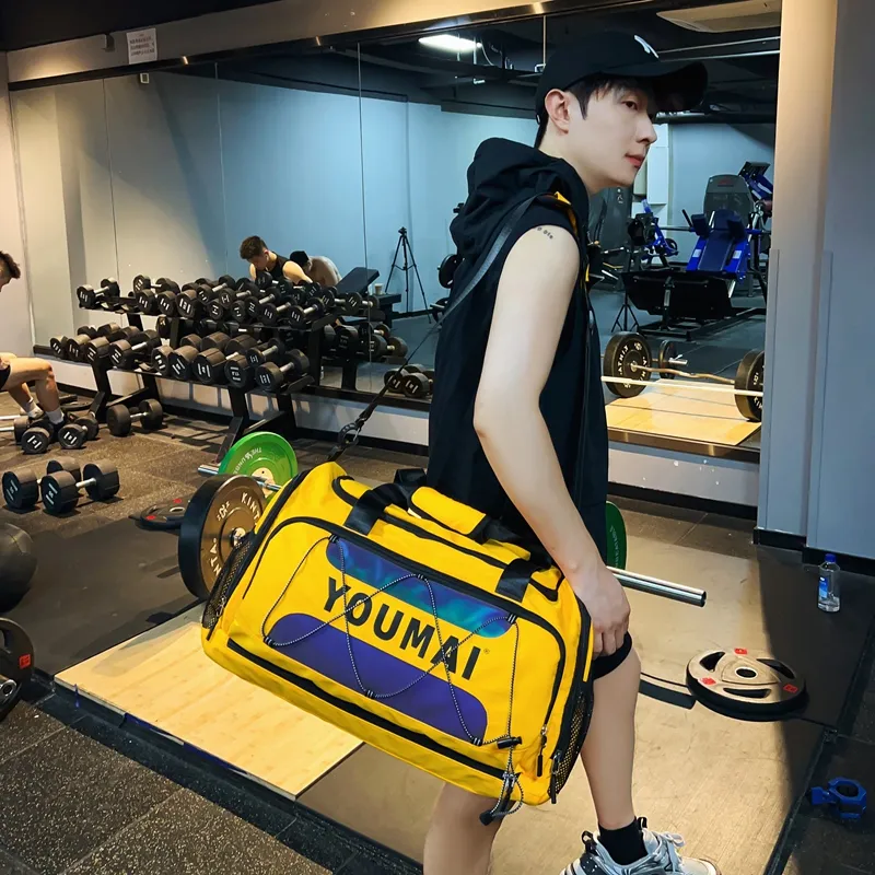 Deli Bear Nylon Gym Bag Tubas Unisex Black \ Pink \ Khaki \ Red \ Yellow \ Turquoise \ Army Green-14