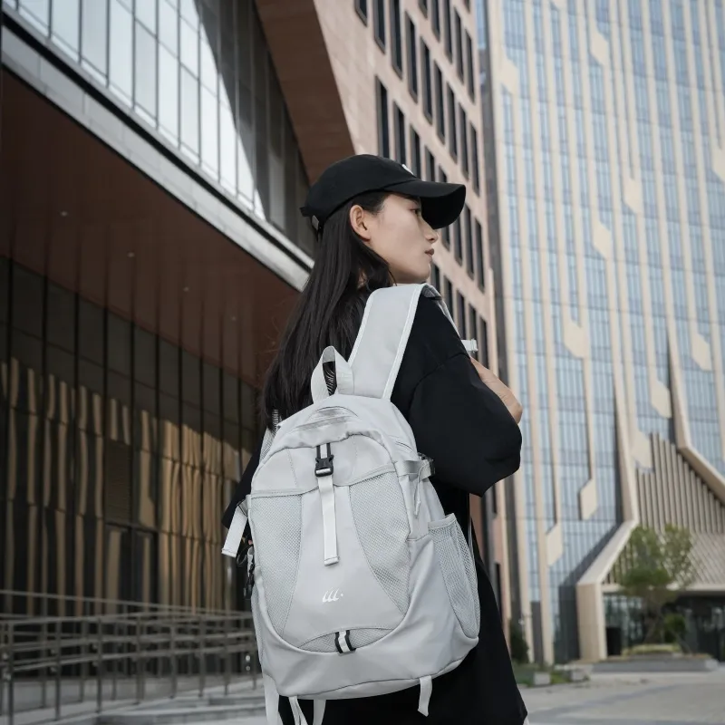 Tong Tong Rabbit Oxford Backpack Unisex Gray/Black-3