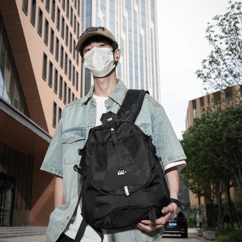 Tong Tong Rabbit Oxford Backpack Unisex Gray/Black-7
