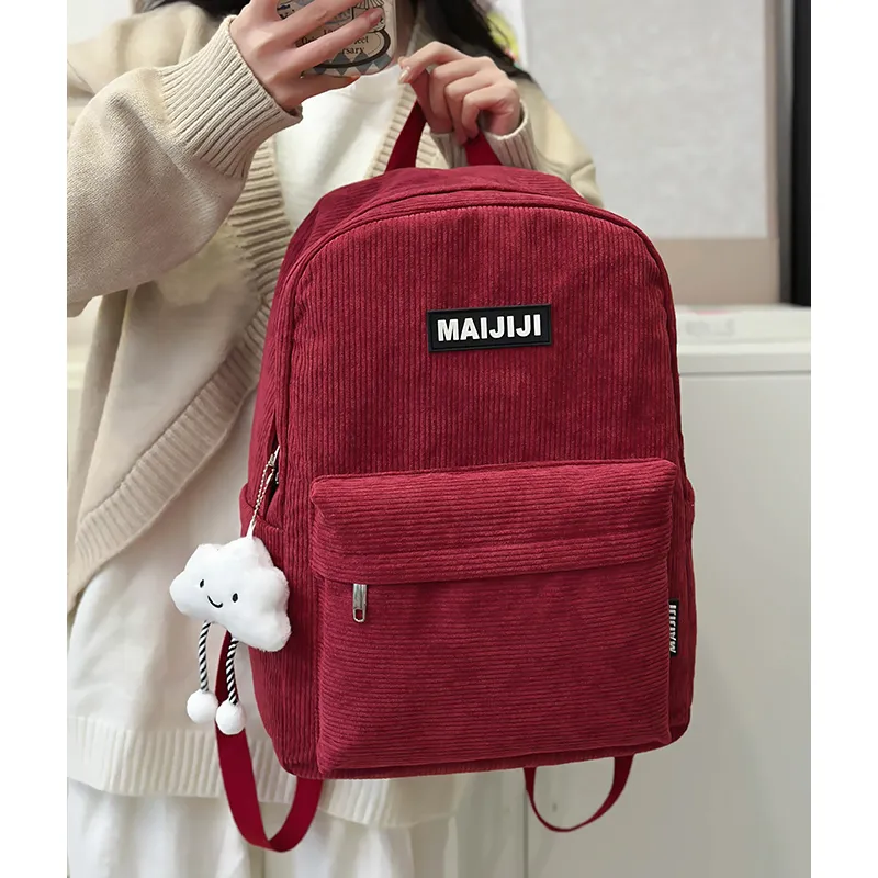 Tong Tong Rabbit Nylon Backpack Women's White/Red/Black/Khaki-4