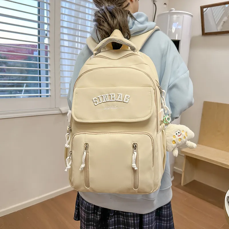 OUZIHUANG Nylon Backpack Women's Multicolor-22