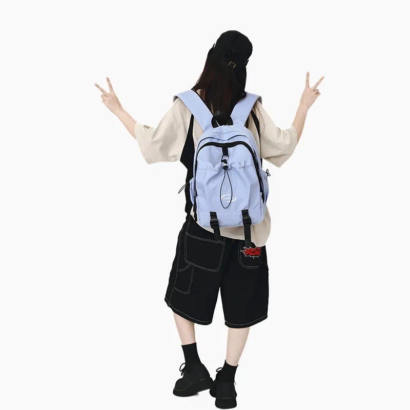 Tong Tong Rabbit Nylon Backpack Large Size Unisex Multicolor-8