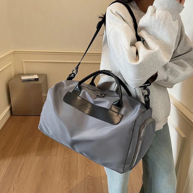 Deli Bear Oxford Handbag Unisex Black/Ecru/Gray/Pink/Khaki-11