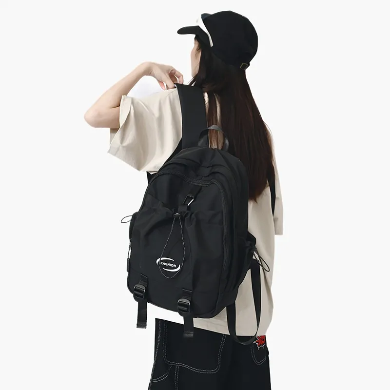 Tong Tong Rabbit Nylon Backpack Large Size Unisex Multicolor-13