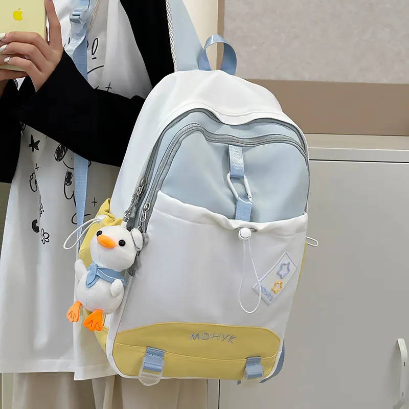 Tong Tong Rabbit Nylon Backpack Unisex Multicolor-13