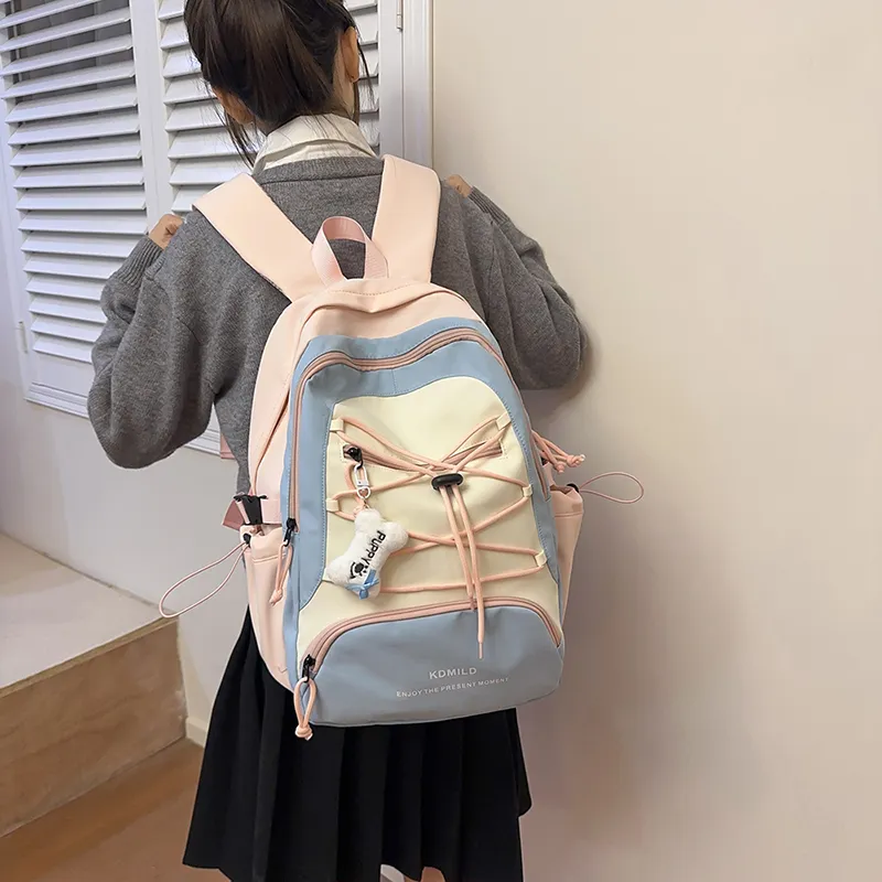 OUZIHUANG Nylon Backpack Unisex Multicolor-3