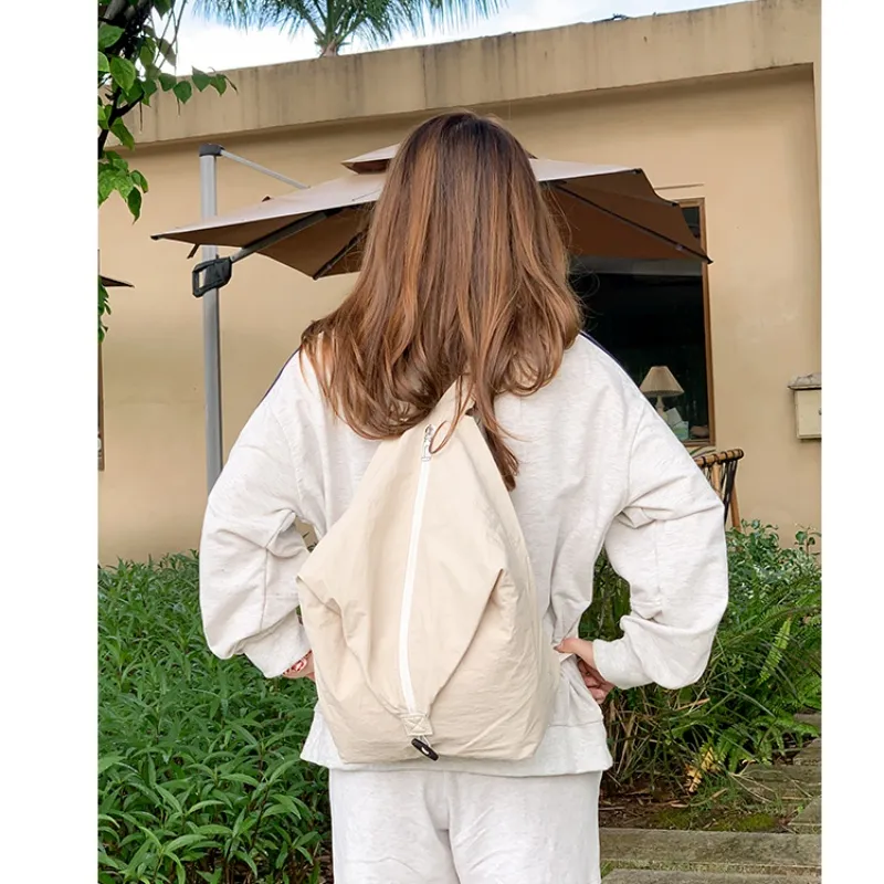 Tong Tong Rabbit Washed Cloth Backpack Unisex Multicolor-3