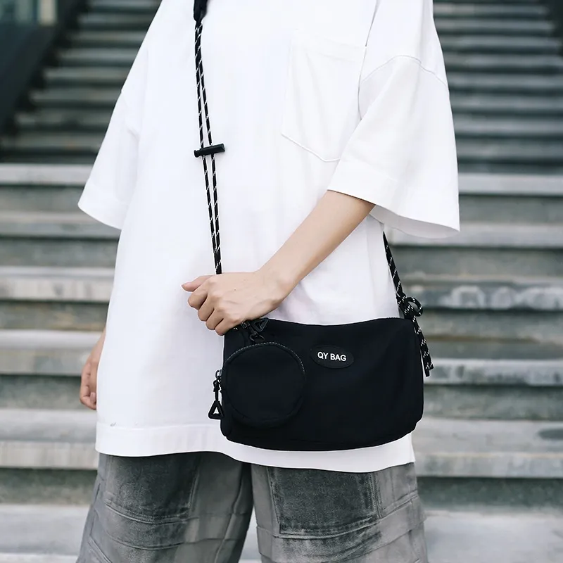 Tong Tong Rabbit Nylon Shoulder Bag Unisex Multicolor-2