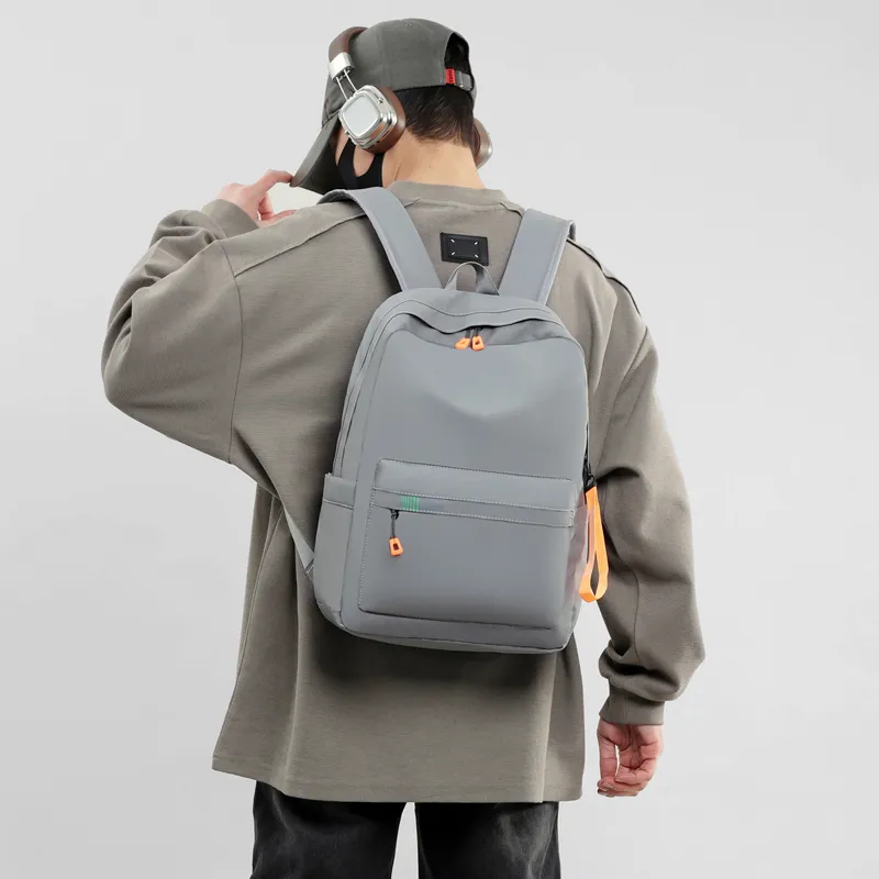 OUZIHUANG Oxford Backpack Unisex Black/Gray-9