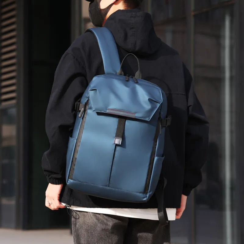 Tong Tong Rabbit Oxford Backpack Men's Black/Blue/Gray-7
