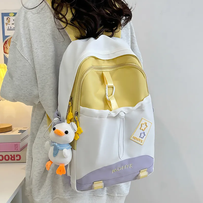 Tong Tong Rabbit Nylon Backpack Unisex Multicolor-7