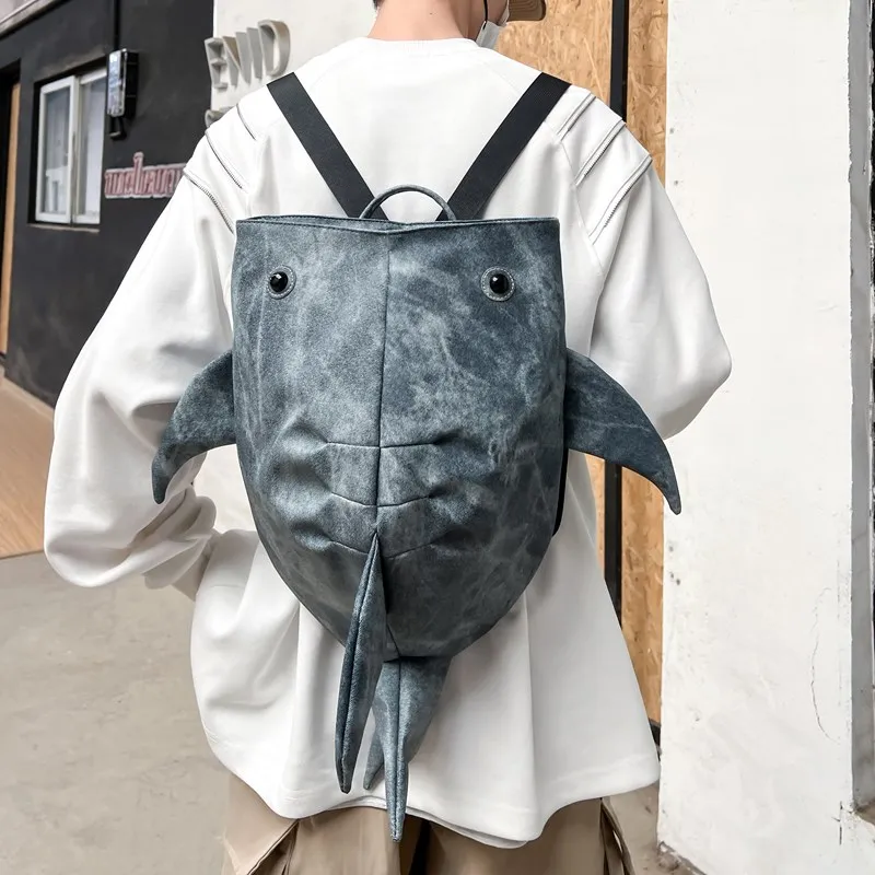 Deli Bear Oxford Backpack Unisex Coffee \ Blue \ Light Gray \ Dark Gray-6
