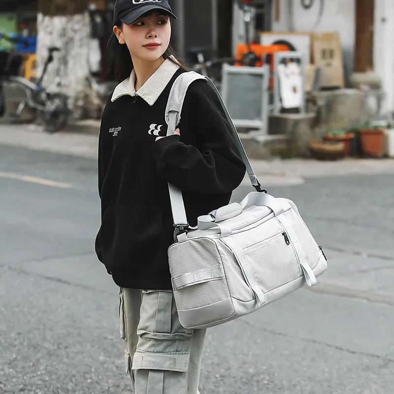 OUZIHUANG Nylon Travel Bag Unisex Multicolor-5