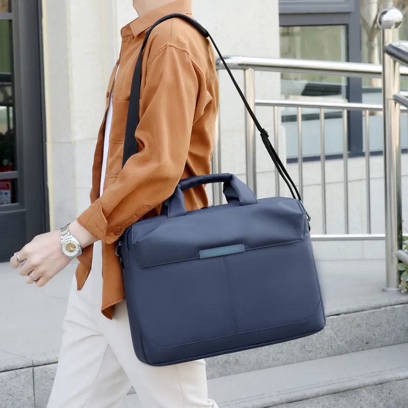 Deli Bear Membrana Dermalis Laptop Bag Regular Men's Gray/Black/Blue-9