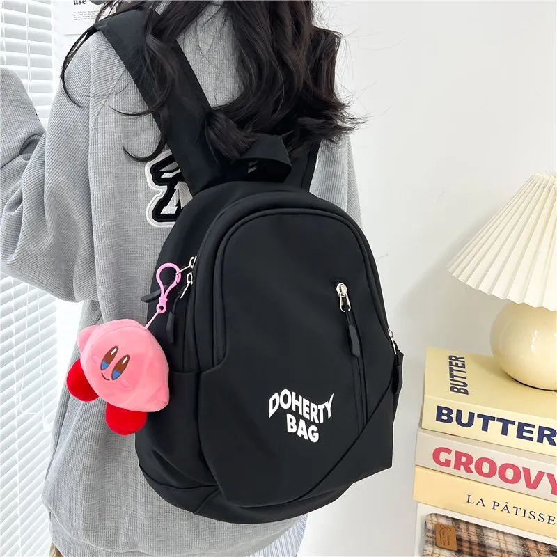 Deli Bear Nylon Backpack Regular Women's Pink/Black/Red White/Gray White/Gray Blue-9