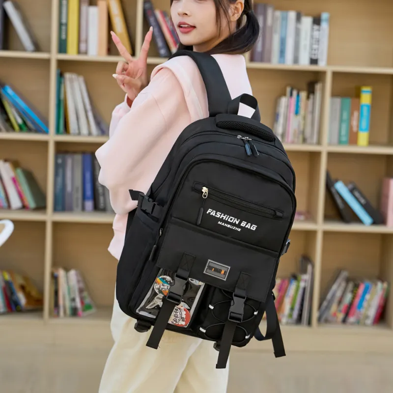 Tong Tong Rabbit Nylon Backpack Unisex Multicolor-4