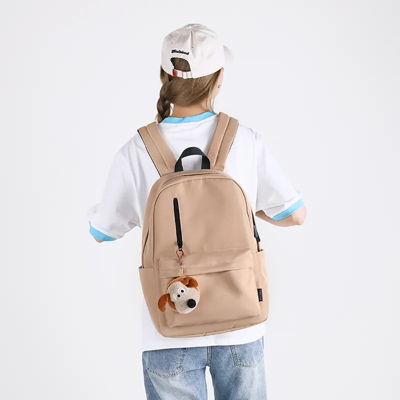 Deli Bear Nylon Backpack Large Size Unisex Multicolor-6