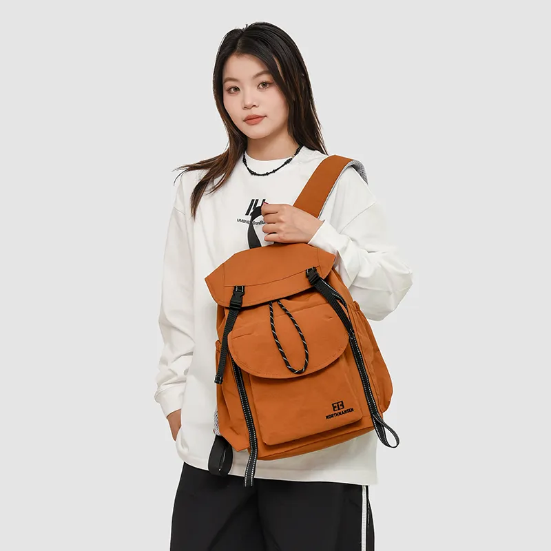 OUZIHUANG Oxford Backpack Regular Unisex Purple/Khaki/Orange/Black-11