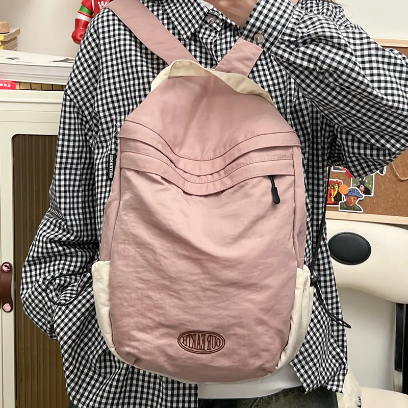 Tong Tong Rabbit Washed Cloth Backpack Unisex Lotus Color/Green-4