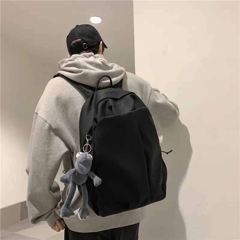 Deli Bear Nylon Backpack Regular Unisex Black/White/Pink/Red/Gray/Green-13