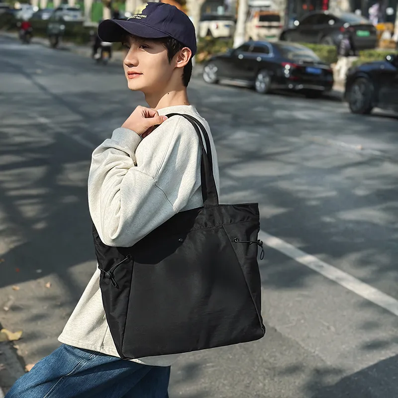 OUZIHUANG Nylon Tote Bag Shoulder Bag Unisex Multicolor-3