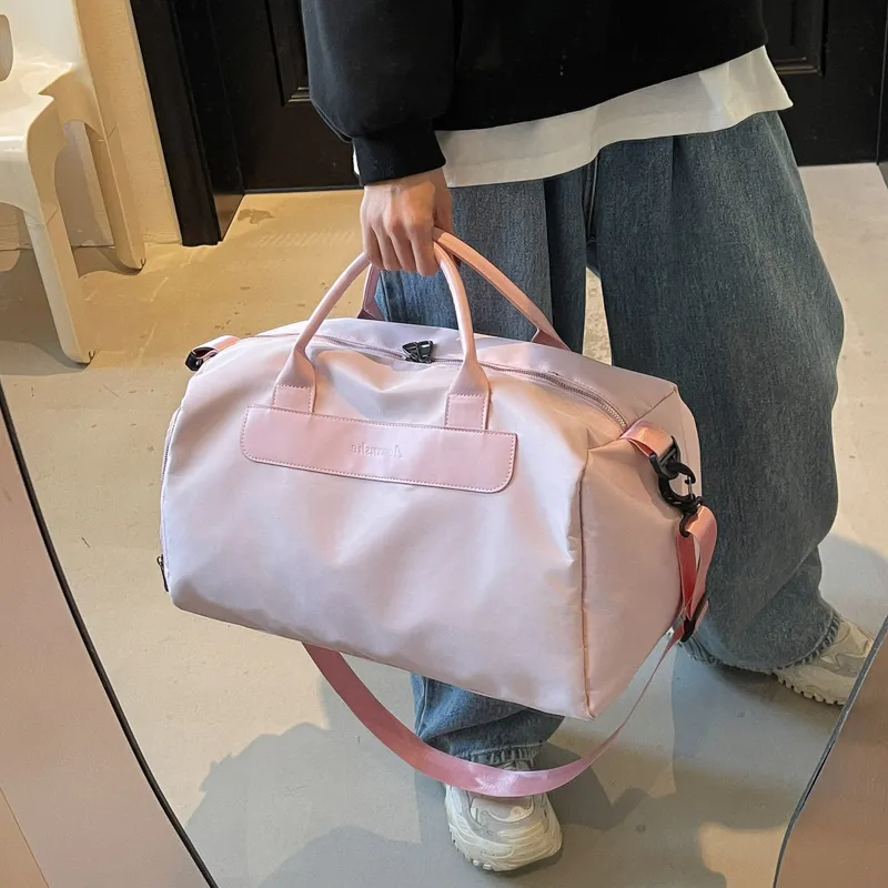 Deli Bear Oxford Handbag Unisex Black/Ecru/Gray/Pink/Khaki-13