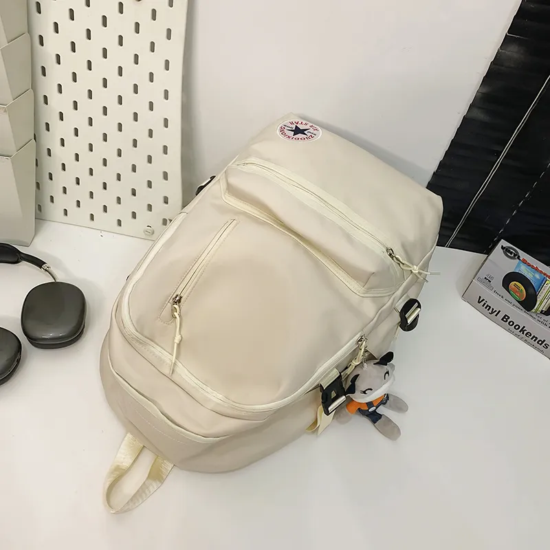 OUZIHUANG Nylon Backpack Unisex Multicolor-5