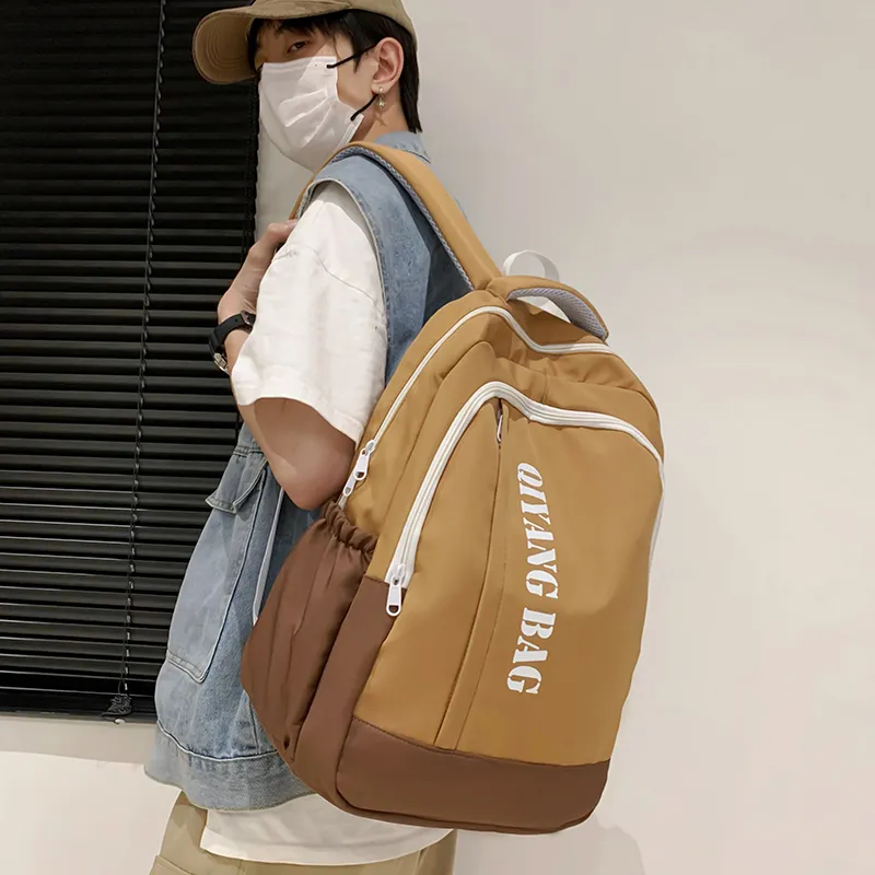 Tong Tong Rabbit Nylon Backpack Large Size Unisex Multicolor-17