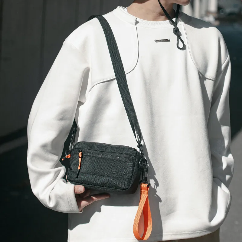 OUZIHUANG Nylon Crossbody Bag Unisex Multicolor-4
