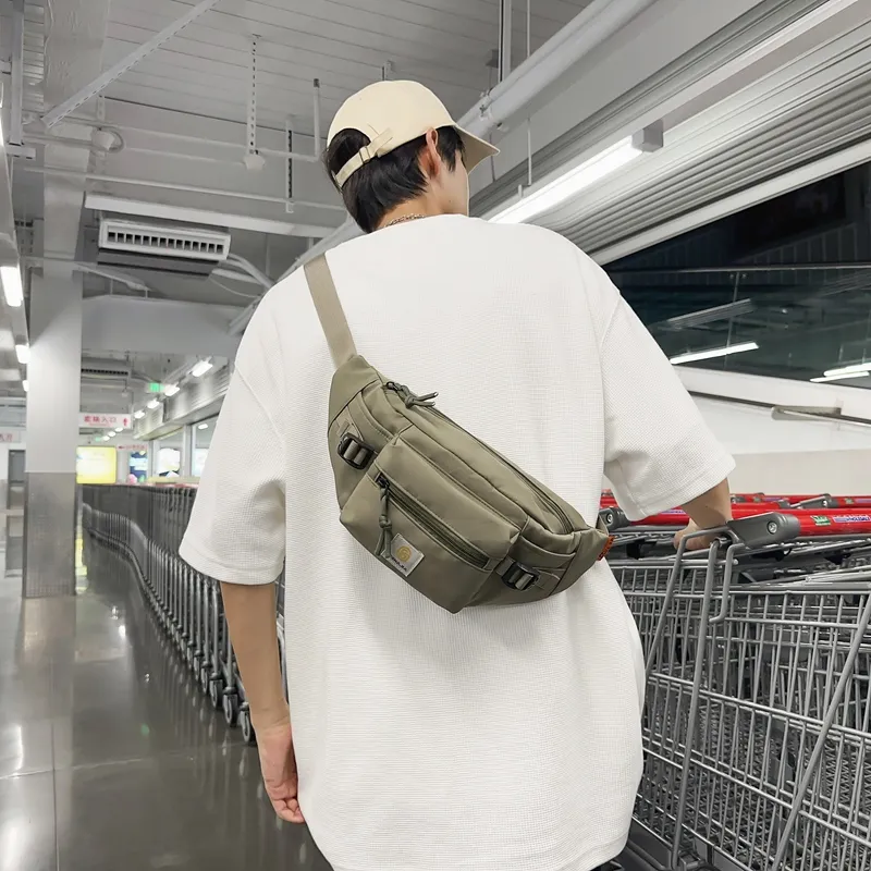 OUZIHUANG Nylon Sling Bag Unisex Multicolor-8