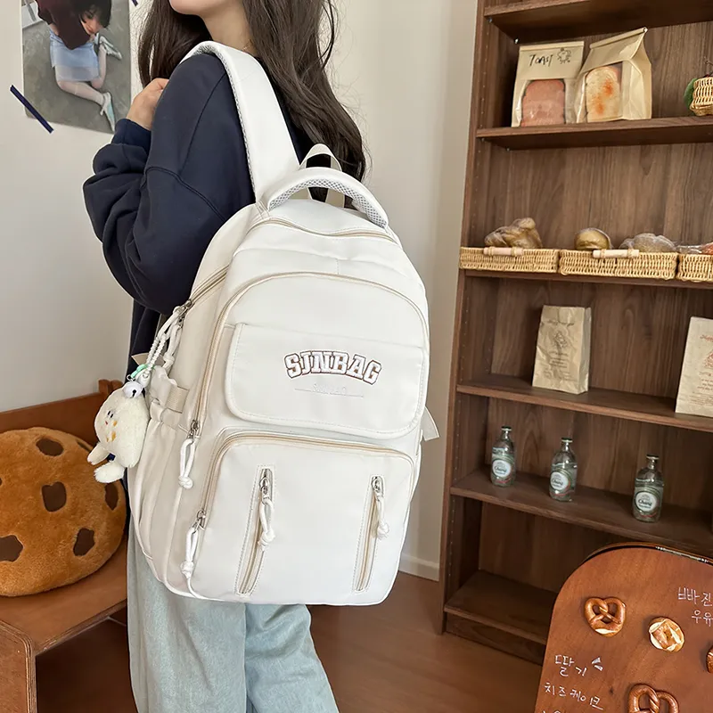 OUZIHUANG Nylon Backpack Women's Multicolor-7
