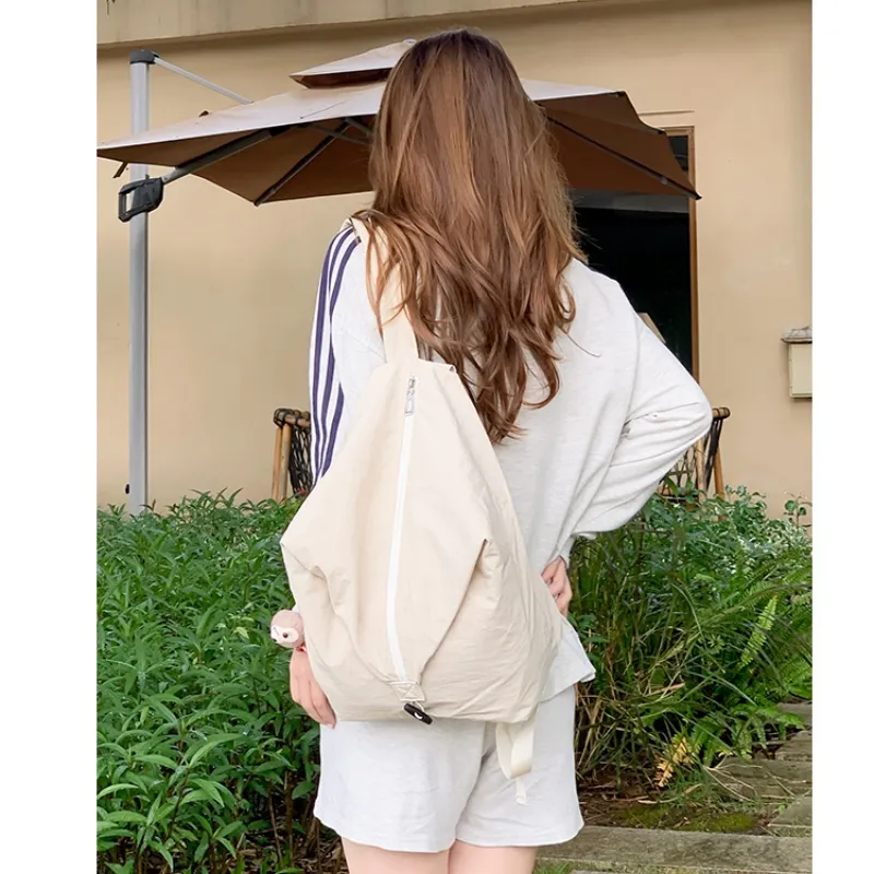 Tong Tong Rabbit Washed Cloth Backpack Unisex Multicolor-4