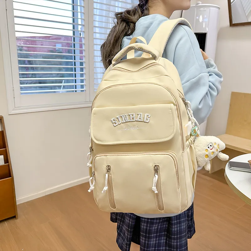 OUZIHUANG Nylon Backpack Women's Multicolor-21